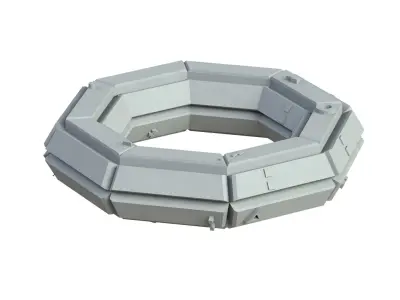 Sci Fi Object No 4298 Low Poly Low-poly 3D model