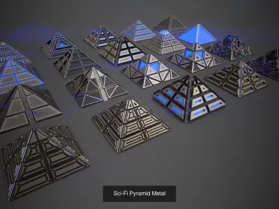 Sci-Fi Pyramid Collection-PBR Textures with Unity Game Pack