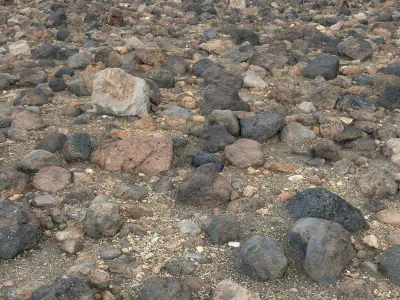 Stone Desert 16K Low-poly 3D model