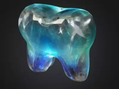 Crystal Tooth 3D model