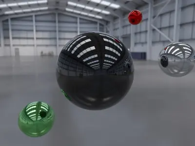 HDRI - Industrial Warehouse Interior 11 Texture