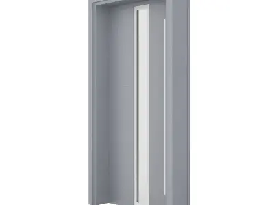 Metal Front Door 3D model