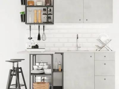 Kitchen IKEA ENHET 3D model