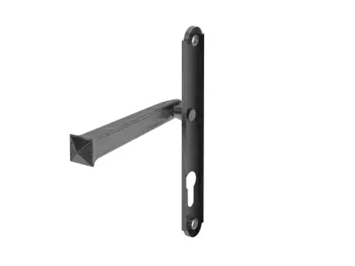 Frelan PVCu Lever Door Handle 3D model