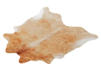 Light Caramel Cowhide Rug by Hudson Hides 3D model