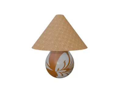 Bedside Lamp PBR 3D Model with Textures 3D model