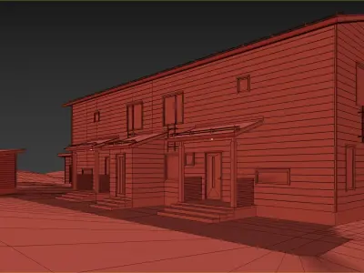 Modern house 05 3D model