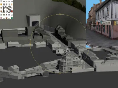 City Kiev Low-poly 3D model