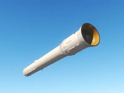Angara A5 Rocket 3D model