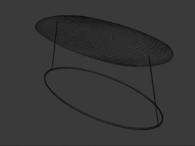 MarbleRoundMinimalisticTable coffee table with marble top Free 3D model