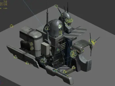 Different dimension - building - entrance 01 3D model