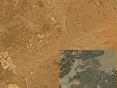 Mecca and the Red Sea coast of Saudi Arabia - tile n24 e40 3D model