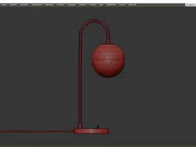 CEDAR AND MOSS TABLE LAMP Low-poly 3D model