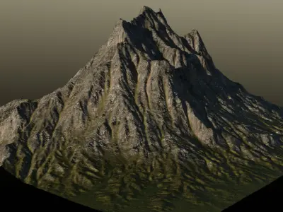 Mountain 3D model 3D model