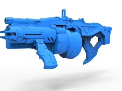 Gun of Baptiste Talon from the game Overwatch 3D print model