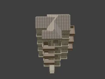 House Model 18 Low-poly 3D model