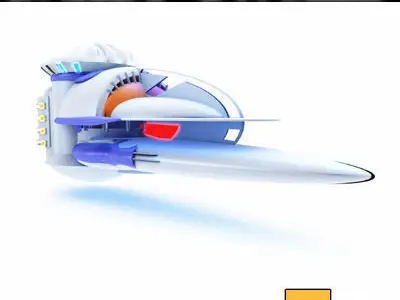 Xyff Sci-Fi Spaceship  Caravelle T25X12 3D model