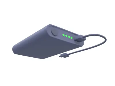 Power Bank Icon v1 003 Low-poly 3D model