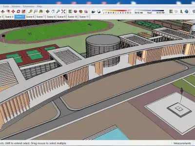 Sketchup School and University B3 3D model