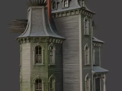 Haunted House 3d Model 3D model