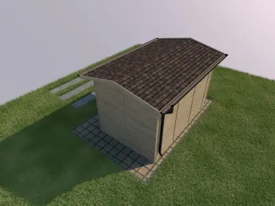 garden house 3d model  3D model