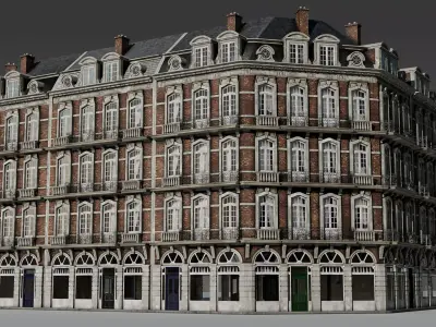 Classic European Modular Apartment 3D model