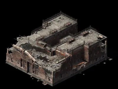 War-city-scars 01 3D model