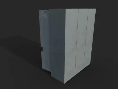 Old Locker Low-poly 3D model