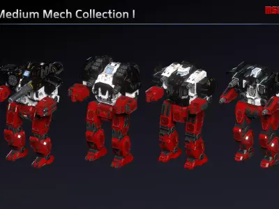 Medium Mech Collection I 3D Model Pack