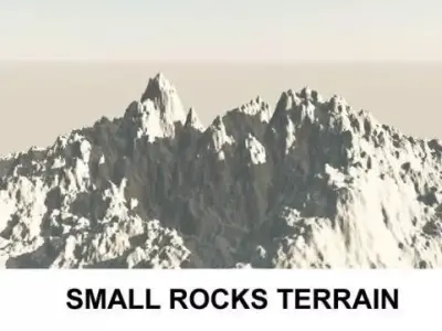 3d Terrain Small Rocks 3D model