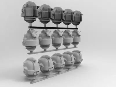 space helmet animal pack 3D print model