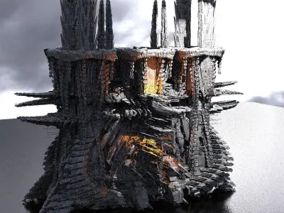 Energy Dark Fusion Core Towers Kit bash 2 3D model