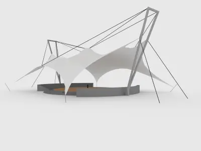 Membrane Tensile 4 3D model