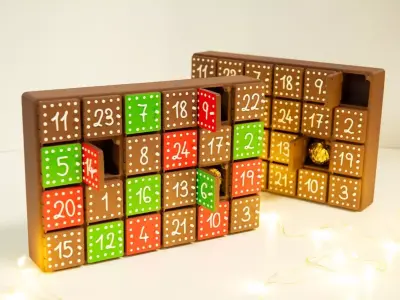 Gingerbread Printmas Advent Calendar Free 3D print model