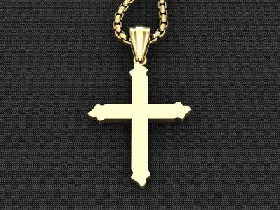 Cross Light Gold 3CP081 3DM STL 3D model
