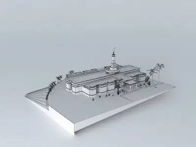 LDS.Temple Porto Alegre Brazil. Templo Mormon.102 nd. operati... Free 3D model