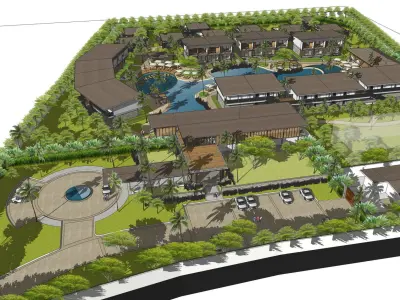 RESORT MASTER PLAN  3D model
