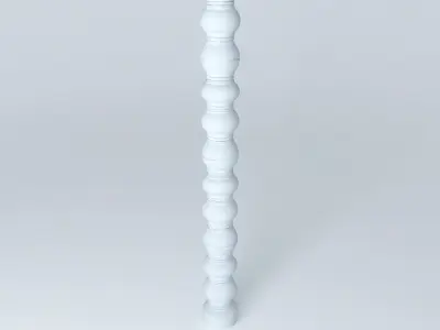 Rail Column Fence 3D model