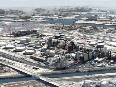 Refinery Container Port 3D model