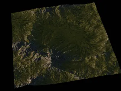 Mountain Range 3D Model 3D model