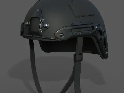 Helmet military combat 3d model  Low-poly 3D model