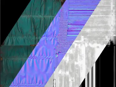 Street Market Stalls Tent Pack Low-poly 3D model