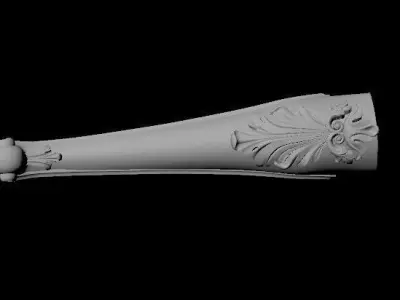 leg High quality 3d models for processing on a cnc machine  3D model 4