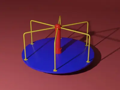 Merry go round 3D model