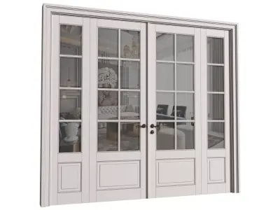 Doors in classical style 3D model