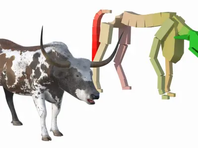  Farm Animals Big Rigged Collection 5 