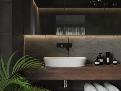 Bathroom Scene 3D model 3