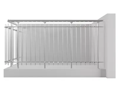 Aluminum Railing System - RS20 3D model
