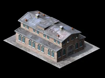 Future World - Industrial Zone 02 3D model