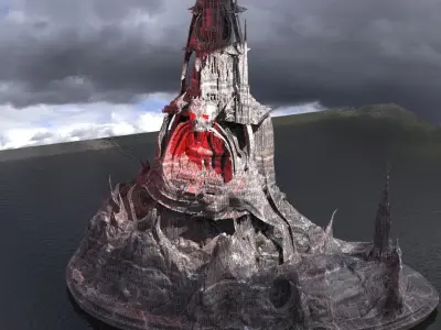 Castle greyscull  3D model